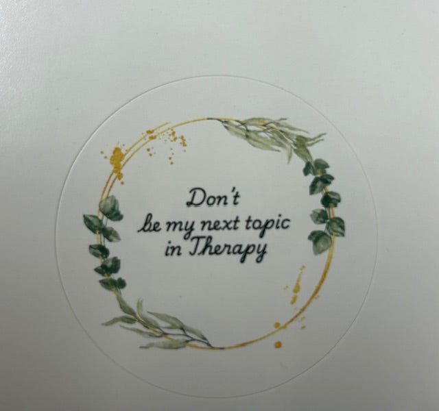 Therapy Topic Sticker